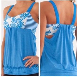 Lululemon blue “ Restless” tank